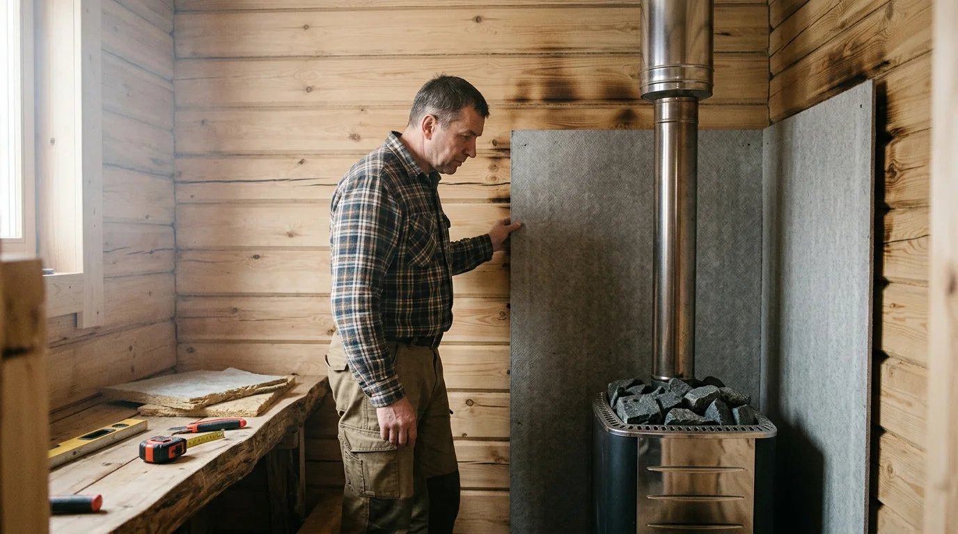 Чем защитить стену от печи в бане: 5 критических ошибок, которые допускают 90% владельцев
