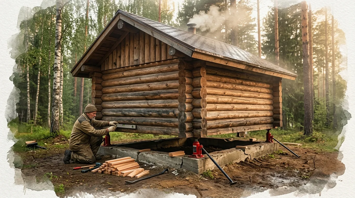 Как поднять сруб бани без трещин и перекосов: 7 ошибок, которые совершают почти все