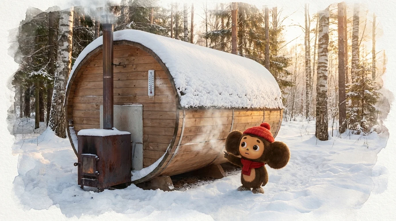 Топка снаружи бани-бочки: 5 скрытых недостатков, которые испортят вам отдых