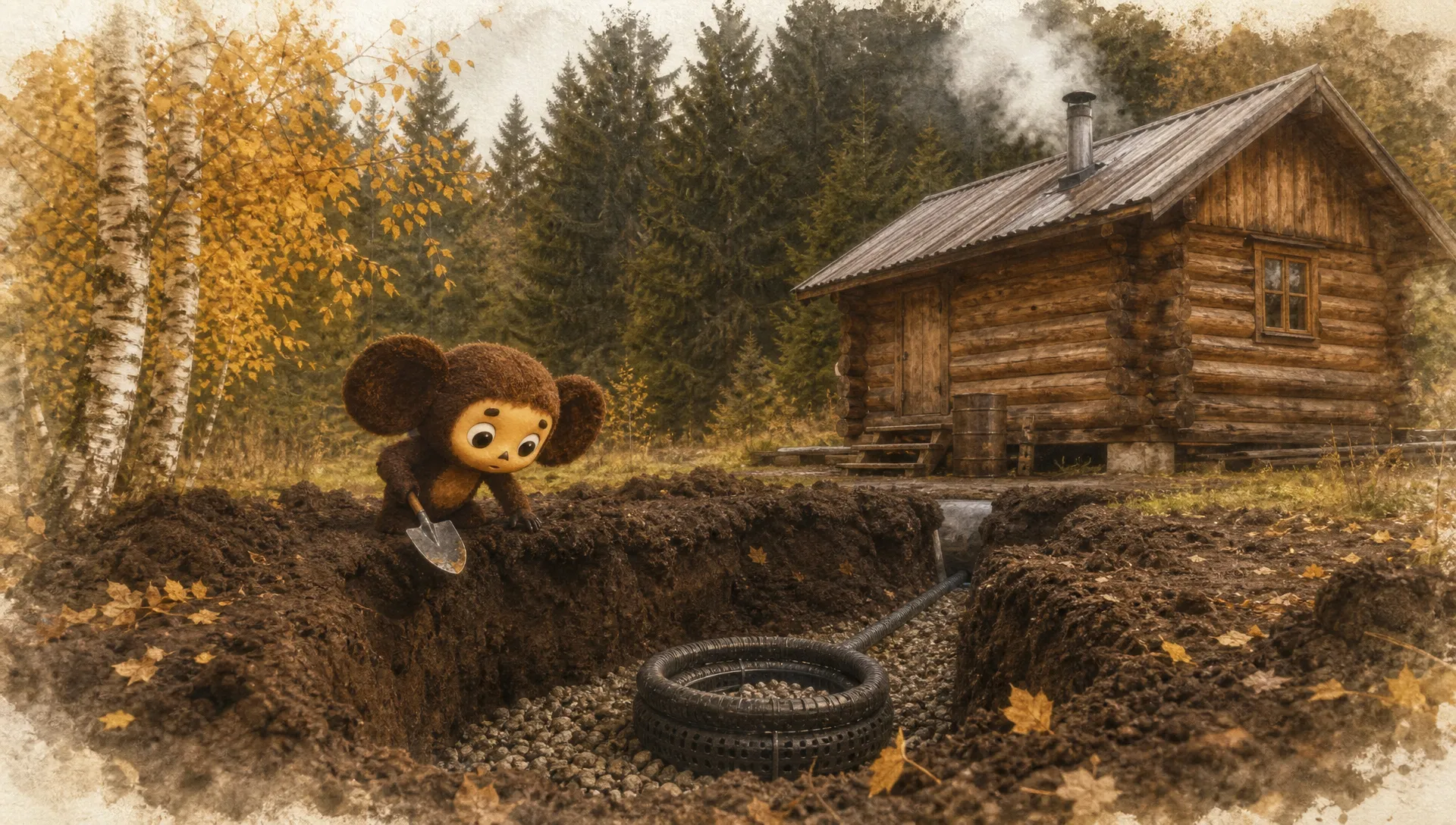 Нужен ли бане отдельный септик, или хватит сливной ямы?